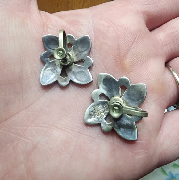 Vintage Taxco Los Balleasteros Sterling Earrings - Picture 2 of 3